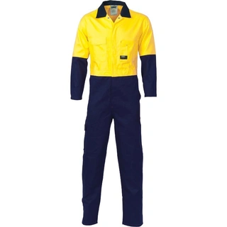 WORKWEAR, SAFETY & CORPORATE CLOTHING SPECIALISTS HiVis Two Tone Cott on Coverall