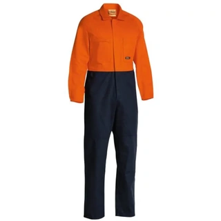 WORKWEAR, SAFETY & CORPORATE CLOTHING SPECIALISTS 2 TONE HI VIS COVERALLS REGULAR WEIGHT