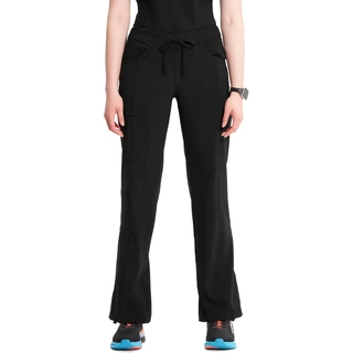 WORKWEAR, SAFETY & CORPORATE CLOTHING SPECIALISTS - Infinity - RIB-KNIT DRAWSTRING WAIST SCRUB PANT-Teal Blue-2XS