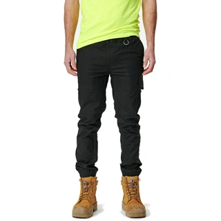 WORKWEAR, SAFETY & CORPORATE CLOTHING SPECIALISTS MENS CUFFED ELASTIC PANT