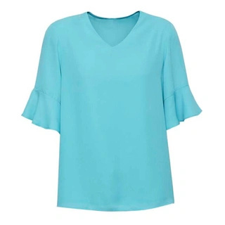 WORKWEAR, SAFETY & CORPORATE CLOTHING SPECIALISTS - Boulevard - Aria Fluted Sleeve Blouse