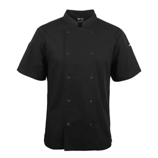 WORKWEAR, SAFETY & CORPORATE CLOTHING SPECIALISTS - JB's S/S SNAP BUTTON CHEFS JACKET