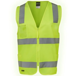 WORKWEAR, SAFETY & CORPORATE CLOTHING SPECIALISTS - JB's HI VIS (D+N) ZIP SAFETY VEST 