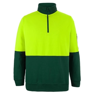 WORKWEAR, SAFETY & CORPORATE CLOTHING SPECIALISTS - JB's Hi Vis 1/2 Zip Fleecy Sweat