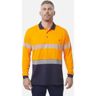 WORKWEAR, SAFETY & CORPORATE CLOTHING SPECIALISTS Workcool - Hyperfreeze Spliced Taped Polo - Long Sleeve