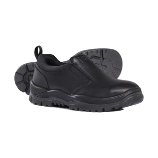 WORKWEAR, SAFETY & CORPORATE CLOTHING SPECIALISTS Black Slip-on Shoe