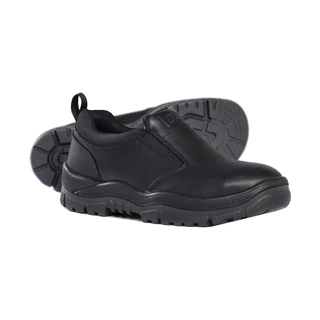 WORKWEAR, SAFETY & CORPORATE CLOTHING SPECIALISTS Black Non-Safety Slip-on Shoe