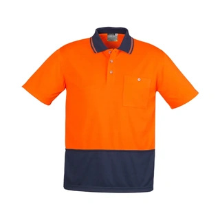 WORKWEAR, SAFETY & CORPORATE CLOTHING SPECIALISTS Unisex Hi Vis Basic Spliced S/S Polo