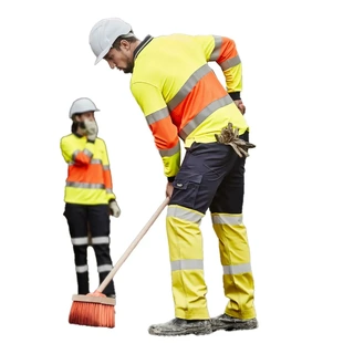 WORKWEAR, SAFETY & CORPORATE CLOTHING SPECIALISTS Mens Bio Motion Hi Vis Taped Pant