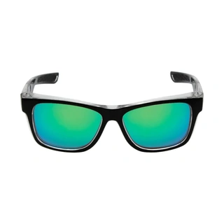 WORKWEAR, SAFETY & CORPORATE CLOTHING SPECIALISTS SPARKIE - Matt Black / Green Revo Safety Glasses