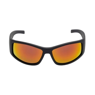 WORKWEAR, SAFETY & CORPORATE CLOTHING SPECIALISTS FLEX RSU5507 MBL.O - Matt Black Frame, Orange Revo Lens - Unbreakable Safety Sunglasses