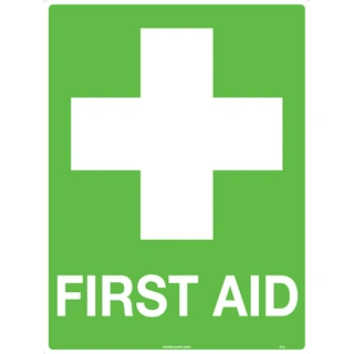 WORKWEAR, SAFETY & CORPORATE CLOTHING SPECIALISTS 90x55mm - Self Adhesive - Sheet of 10 - First Aid
