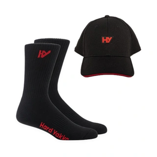 WORKWEAR, SAFETY & CORPORATE CLOTHING SPECIALISTS - Red Collection - 2PK SOCK FLEX FIT BUNDLE PACK
